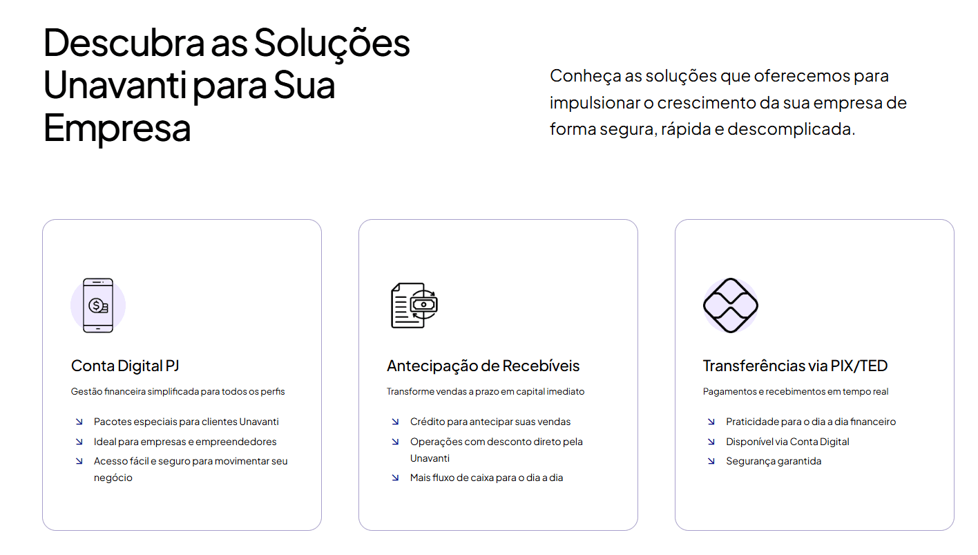 Serviços da Unavanti